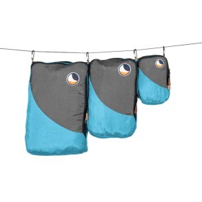 Set of 3 travel organizers TTTM aqua/d.grey