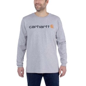 Sweatshirt Carhartt Core Logo T-Shirt L/S grey