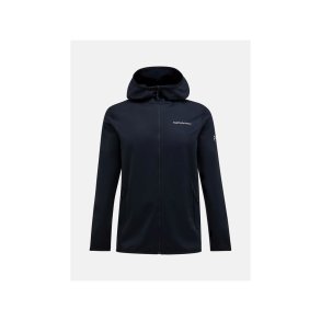 Bluza z kapturem Peak Performance Light Zip Hood - black rozmiar: l
