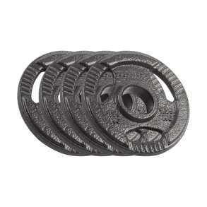 Olympic cast iron weight set 4x1.25kg, bore 51mm, plate with handles, REBEL ACTIVE