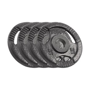 Olympic cast iron weight set 4x2.5kg, bore 51mm, plate with handles, REBEL ACTIVE