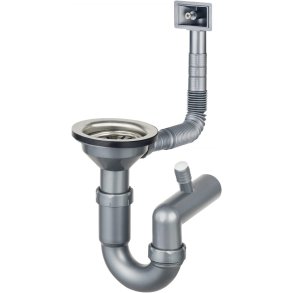 Siphon for 1-bowl steel sink - 3.5