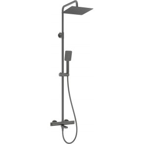 Showerhead with thermostatic bath mixer