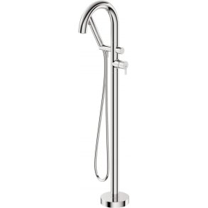 Freestanding bathtub mixer with shower set
