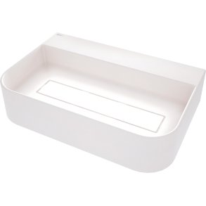 Granite countertop washbasin with a place for a tap - with a grille