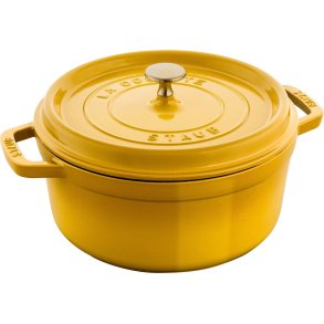 STAUB LA COCOTTE round cast iron pot 3.7 L yellow