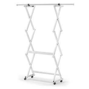 Clothes hanger, white 140 x 32 cm
