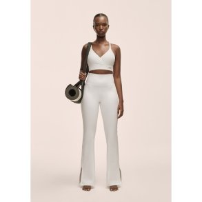 Ladies' Grace Flare Slit Pant white - M