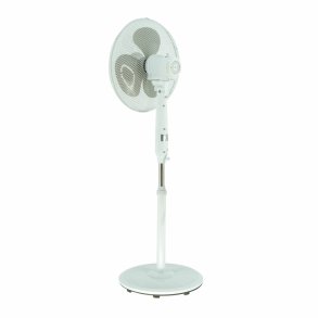 VOLTENO FLOOR FAN WHITE+ REMOTE CONTROL 40cm BASE WHEEL