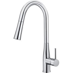 Kitchen faucet with pull-out spout - 2 jet types