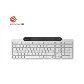 Lenovo 800 Self-Charging Bluetooth Keyboard-US English | Keyboard | Bluetooth | US English | White