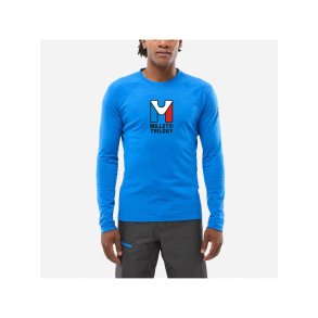 Bluza bez kaptura Millet Trilogy Wool TS LS - icon blue rozmiar: m