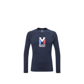 Koszulka m�™ska MILLET Trilogy Wool Ts Ls M granatowa - XL