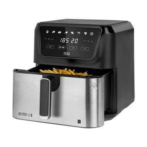 Frytkownica beztuszczowa TEESA DIGITAL AIR FRYER  XXL , 8L , 1700W, dua miska , programy , podtrzymywanie ciepa