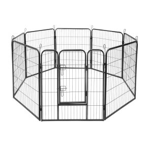 Moduowy kojec dla psa, stalowa zagroda, rozmiar XL, 8 paneli 80x100 cm , REBEL ANIMALS