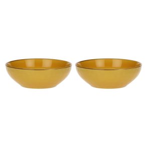 Set of 2 Concerto Ocra Salad Bowls - Yellow, 26 cm