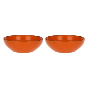 Set of 2 Concerto Arancione Salad Bowls - Orange, 26 cm