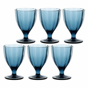 Set of 6 Amami glasses - Blue, 300 ml
