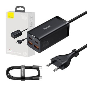Baseus GaN 3 Pro Desktop Fast Charger CCGP000101 100W 2x USB-A 2x USB-C PD 3.0 QC 4.0+