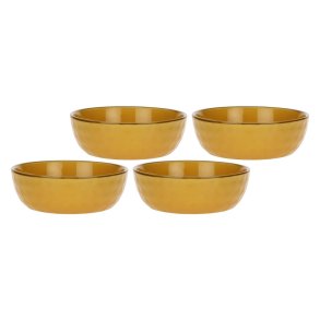 Set of 4 Concerto Ocra Salad Bowls - Yellow, 20 cm