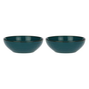 Set of 2 Concerto Ottanio Salad Bowls - Blue-Green, 26 cm