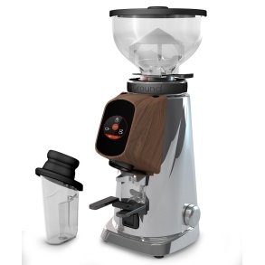 Fiorenzato AllGround Kaffeem?hle Chrom Matt Eichenholz 230V EU Dark-T Titan