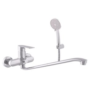 BATH MIXER BENT SPOUT NIL CHROME
