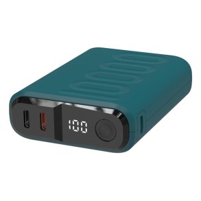 Powerbank RealPower PB-10000C PD+ mit 3xType-C,Dunkelblau