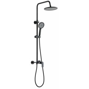 SHOWER SET RIKIA WITH MIXER BLACK