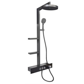 SHOWER SET DOMOLETTI METAL GREY