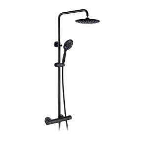 Black Thermo Shower Column