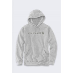Bluza z kapturem Carhartt Marquette Logo Sweatshirt - heather gray/gray rozmiar: m