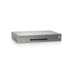 Switch LevelOne 8-port PoE+ 19