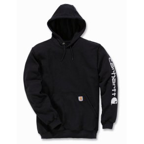 Carhartt Mid Signature Sleeve Logo Black Sweatshir