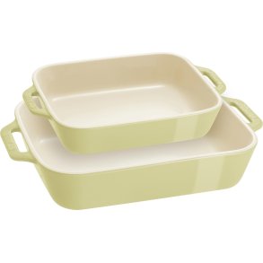 STAUB COOKING Zestaw 2 p�misk�w prostoktnych, jasnozielony