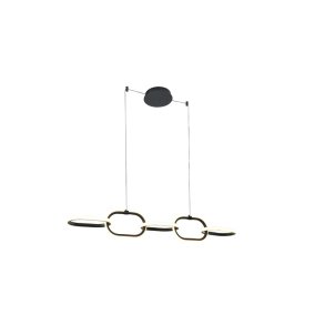 PENDANT LED LIGHT EDIRNA 5 4000K BLACK