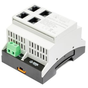 Switch PoE 4 portowy z wbudowanym zasilaczem na szyn TH35 ATTE SWPS-4-11-DIN4