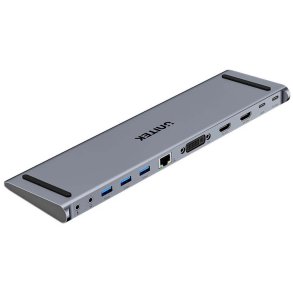 Stacja dokujca Unitek USB-C z DisplayLink 4K | 4K@30Hz | 5Gbps | PD 100W