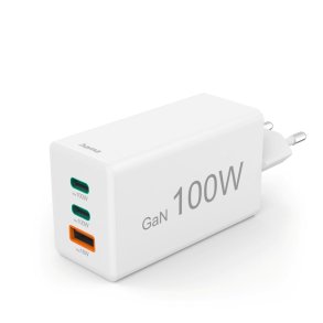HAMA Schnellladeger�t GaN, 2x USB-C PD, 1x USB-A Q
