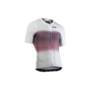Koszulka rowerowa NORTHWAVE Blade Air Jersey S/s biaĹ‚o rĂłĹĽowa - M