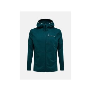 Bluza m�™ska PEAK PERFORMANCE M Trail Polartec Power Grid Zip Hood kolor zielony - M