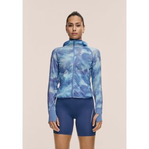 Kurtka damska CASALL Breeze Printed Running Jacket kolor granatowy - S
