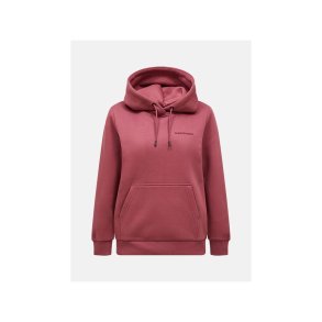 Bluza damska PEAK PERFORMANCE W Original Small Logo Hood kolor czerwony - S