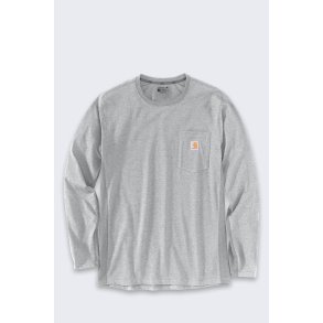 Bluza bez kaptura Carhartt Midweight L/S Pocket T-Shirt - heather grey rozmiar: m