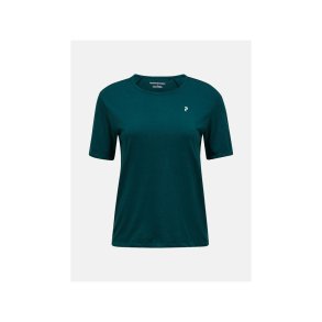 Koszulka damska PEAK PERFORMANCE W Wool-Blend Shortsleeve kolor zielony - S