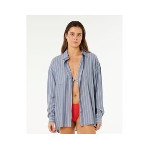 Koszula damska RIP CURL Beach Days Pinstripe Shirt niebieska - M