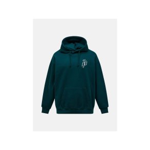 Bluza m�ska PEAK PERFORMANCE M Terry Graphic Hood kolor zielony - L