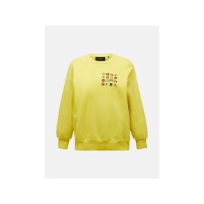 Bluza damska PEAK PERFORMANCE W Terry Graphic Crew kolor ĹĽĂłĹ‚ty - M