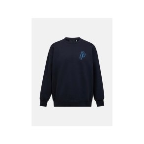 Bluza m�ska PEAK PERFORMANCE M Terry Graphic Crew kolor czarny - M