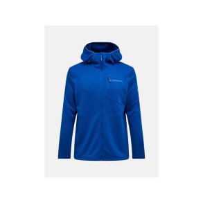 Bluza m�™ska PEAK PERFORMANCE M Trail Polartec Power Grid Zip Hood kolor niebieski - L
